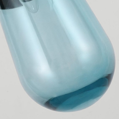 Minimalism Teardrop Shades Commercial Pendant Lighting Glass Pendant Light
