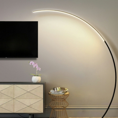 1 Light Floor Lamps Modern Style Acrylic Standard Lamps for Living Room
