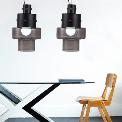 1-Light Hanging Lamp Kit Minimalism Style Geometric Shape Metal Pendant Ceiling Lights