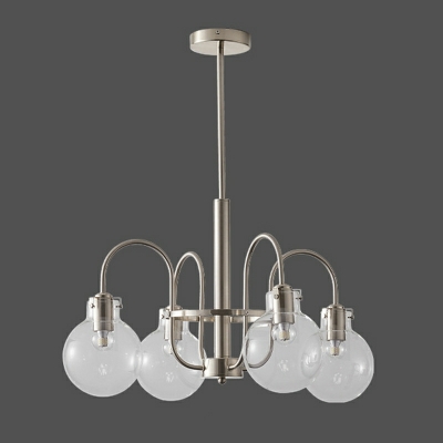 Metal Glass Vintage Chandelier Lighting Fixtures Industrial Hanging Ceiling Lights for Living Room
