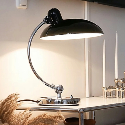 One Light Nightstand Lamp Dome Shape Minimalistic Night Table Lamp