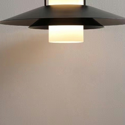 1-Light Hanging Light Kit Modern Style Geometric Shape Metal Pendant Ceiling Lighting