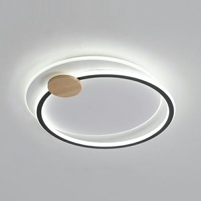 Metal Minimalist Flush Mount Led Lights Nordic Style Close to Ceiling Lamp for Living Room