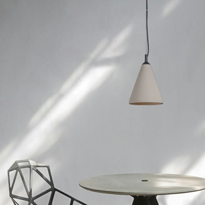 Modern Cone Suspension Pendant Minimalism Pendant Light Fixture for Living Room