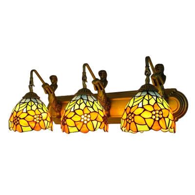 Multicolored Stained Glass Wall Sconce Lighting Tiffany Wall Lighting Fixture