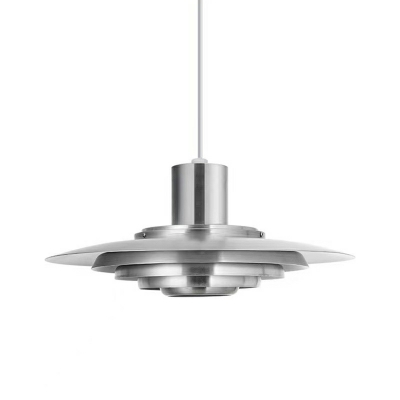 1-Light Suspension Lamp Minimalism Style Geometric Shape Metal Ceiling Pendant Light