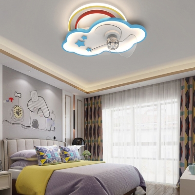 Creative Ceiling Fans Modern LED Ceiling Lights for Kid's Room