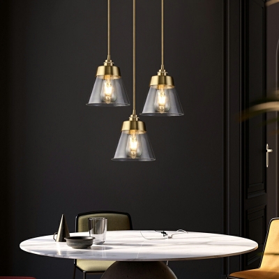 Hanging Lighting Modern Style Glass Suspension Pendant Light for Living Room