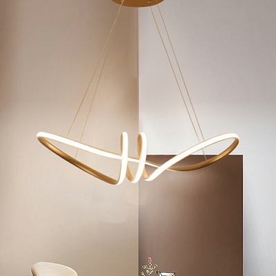 Island Chandelier Lights Modern Style Acrylic Island Lighting Fixtures for Living Room