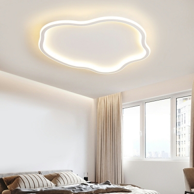 Metal Flush Mount Ceiling Chandelier LED Modern Ceiling Mounted Fixture for Living Room
