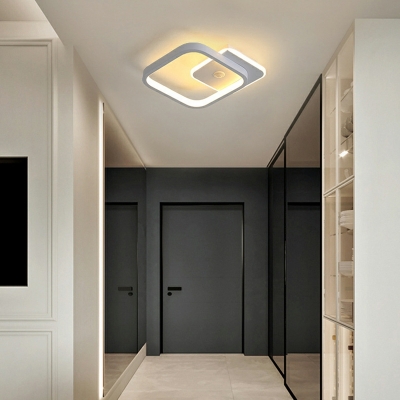 Modern Flush Mount Lighting Fixtures LED Minimalist Metal Ceiling Light Fixture for Living Room
