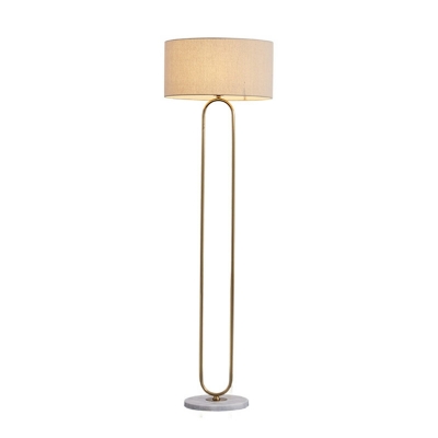 1-Light Floor Lights Ultra-Contemporary Style Cylinder Shape Metal Stand Up Lamps
