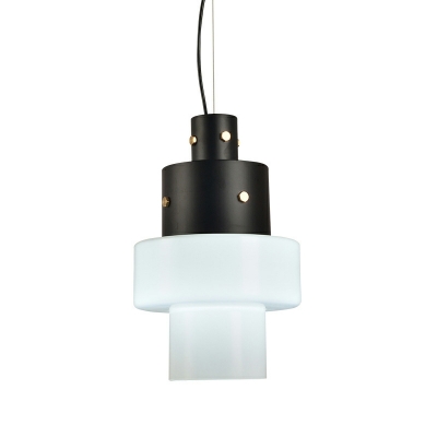 1-Light Hanging Lamp Kit Minimalism Style Geometric Shape Metal Pendant Ceiling Lights