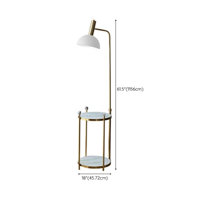 Single Bulb Standing Floor Lamp Dome Shape Floor Standing Lamp