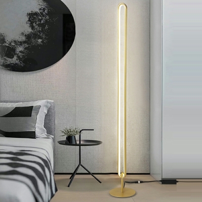 1 Light Floor Lamps Modern Style Acrylic Standard Lamps for Bedroom