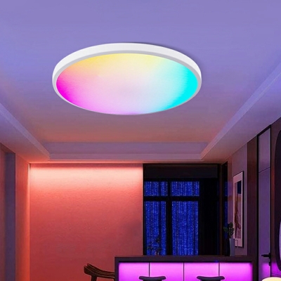 LED Smart Flush Mount Ceiling Chandelier Modern Minimalism Ceiling Mounted Fixture for Living Room