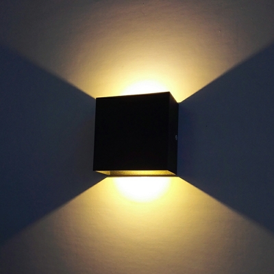 Modern Outdoor Wall Lighting Square Shape LED Wall Light Lamp Sconce