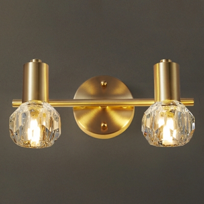 3-Light Wall Mount Lighting Contemporary Style Globe Shape Metal Sconce Light Fixtures