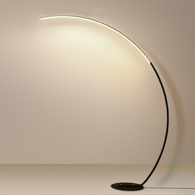 Aluminum & Acrylic Floor Lamp Linear Shape LED Standing Floor Light