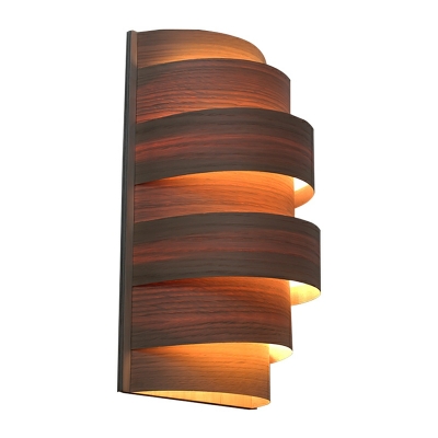 Art Deco Geometric Sconce Light Fixture Wood Wall Sconce Lighting
