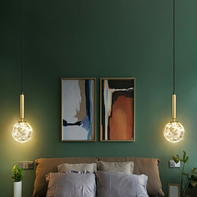 Hanging Light Fixtures Modern Style Glass Suspension Pendant Light for Living Room