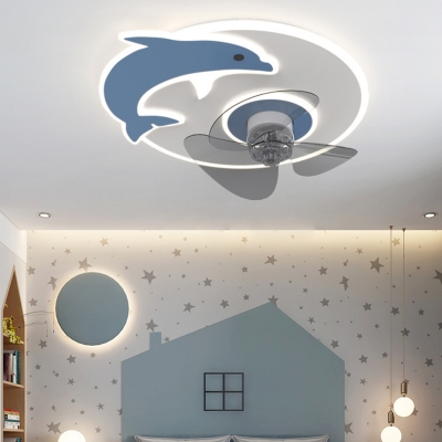 Modern Creative Ceiling Fans Minimalism Ceiling Lights for Children's Room