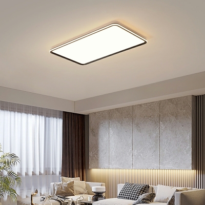 Square LED Flush Mount Ceiling Light Fixtures Modern Minimalism Ceiling Light Fixture for Living Room