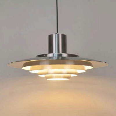 1-Light Down Lighting Minimalism Style Geometric Shape Metal Hanging Pendant Lights