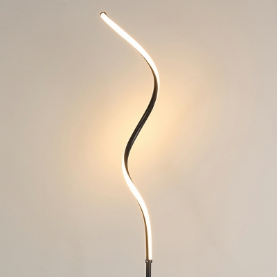 1-Light Floor Lamps Contemporary Style Linear Shape Metal Standing Lamp