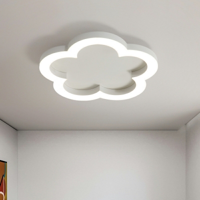 Flower LED Flush Mount Ceiling Fixture Modern Kid's Room Ceiling Light Fixture