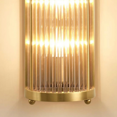Gold Wall Sconce Lighting E14 with Crystal Shade Wall Mounted Lighting