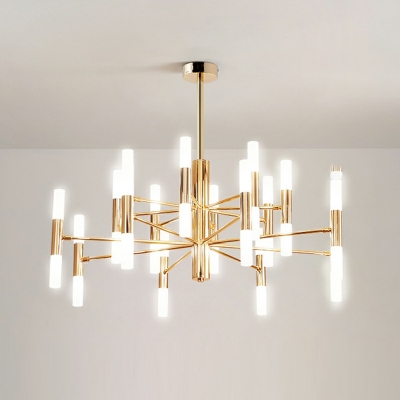 Metal Modern Chandelier Lighting Fixtures Minimalism Hanging Pendant Lights for Living Room