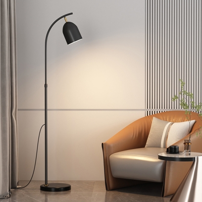 Minimalism Style Standing Floor Lamp Single Light Metal Floor Lighting