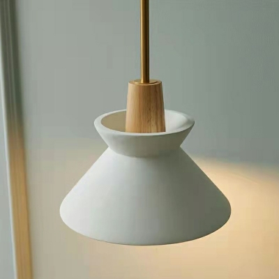Modern Ceramics Hanging Pendant Lights Cone Drop Pendant for Living Room