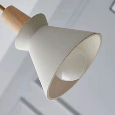 Modern Ceramics Hanging Pendant Lights Cone Drop Pendant for Living Room