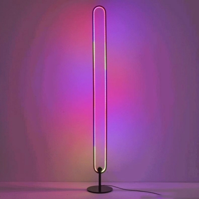 1 Light Floor Lamps Modern Style Metal Standard Lamps for Living Room
