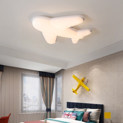 1-Light Ceiling Mount Chandelier Contemporary Style Plane Shape Metal Flushmount Lighting