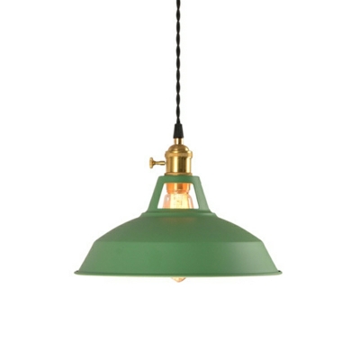 1-Light Hanging Lamp Kit Minimalism Style Cone Shape Metal Pendant Ceiling Lights