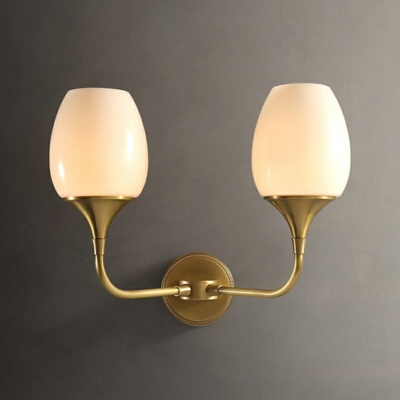1-Light Sconce Lights Minimalistic Style Geometric Shape Metal Wall Mounted Lamps