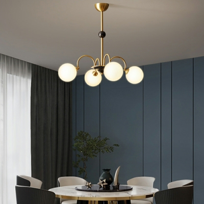 10-Light Flush Light Fixtures Minimalist Style Ball Shape Metal Ceiling Mounted Lights