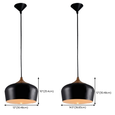Contemporary Drum Pendant Light Fixture Metal Suspension Pendant Lighting