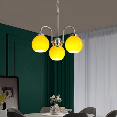 Glass Chandelier Lighting Fixtures Modern Hanging Ceiling Lights for Living Room