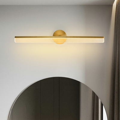 Golden Vanity Wall Light Fixtures Linear Shape LED Modern Farmhouse Bathroom Lighting