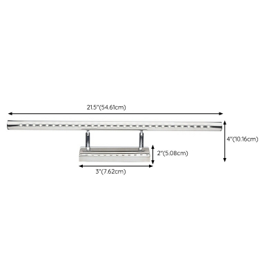 Industrial Warm Light Linear Vanity Light Fixtures Stainless Steel Led Vanity Light Strip
