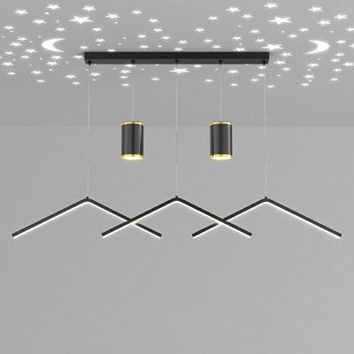 Island Pendant Lights Modern Style Acrylic Island Lamps for Living Room