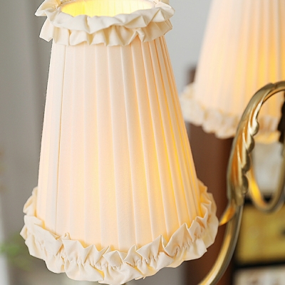 Modern Chandelier Lighting Fixtures Fabric Suspension Light for Living Room