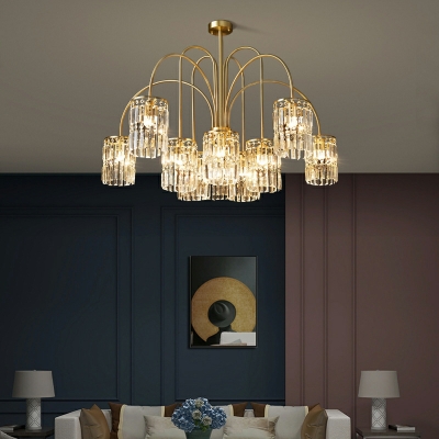 Modern Crystal Chandelier Pendant Light Minimalism Hanging Pendant Lights for Living Room