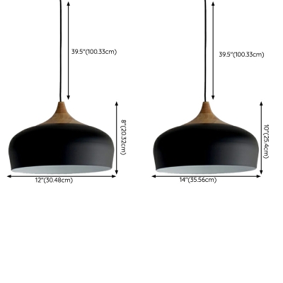 Contemporary Drum Pendant Light Fixture Aluminum Suspension Pendant Lighting