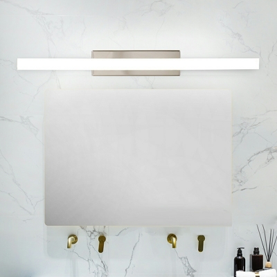 Contemporary Linear Vanity Light Fixtures Stainless Steel Led Vanity Light Strip