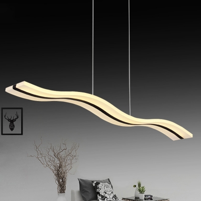 Island Pendant Lights Modern Style Acrylic Chandelier Light for Living Room